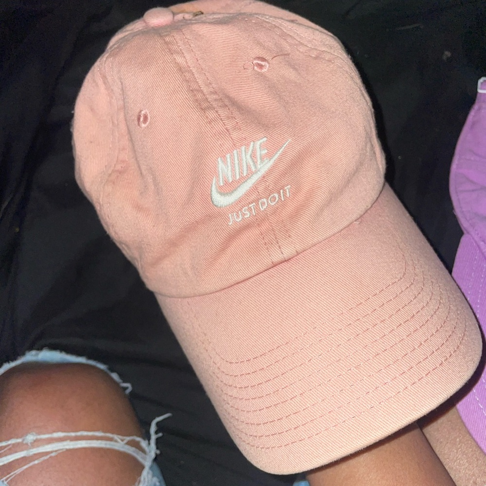 Pink nike cap